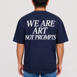 Camiseta Boxy We Are Art Not Prompts
